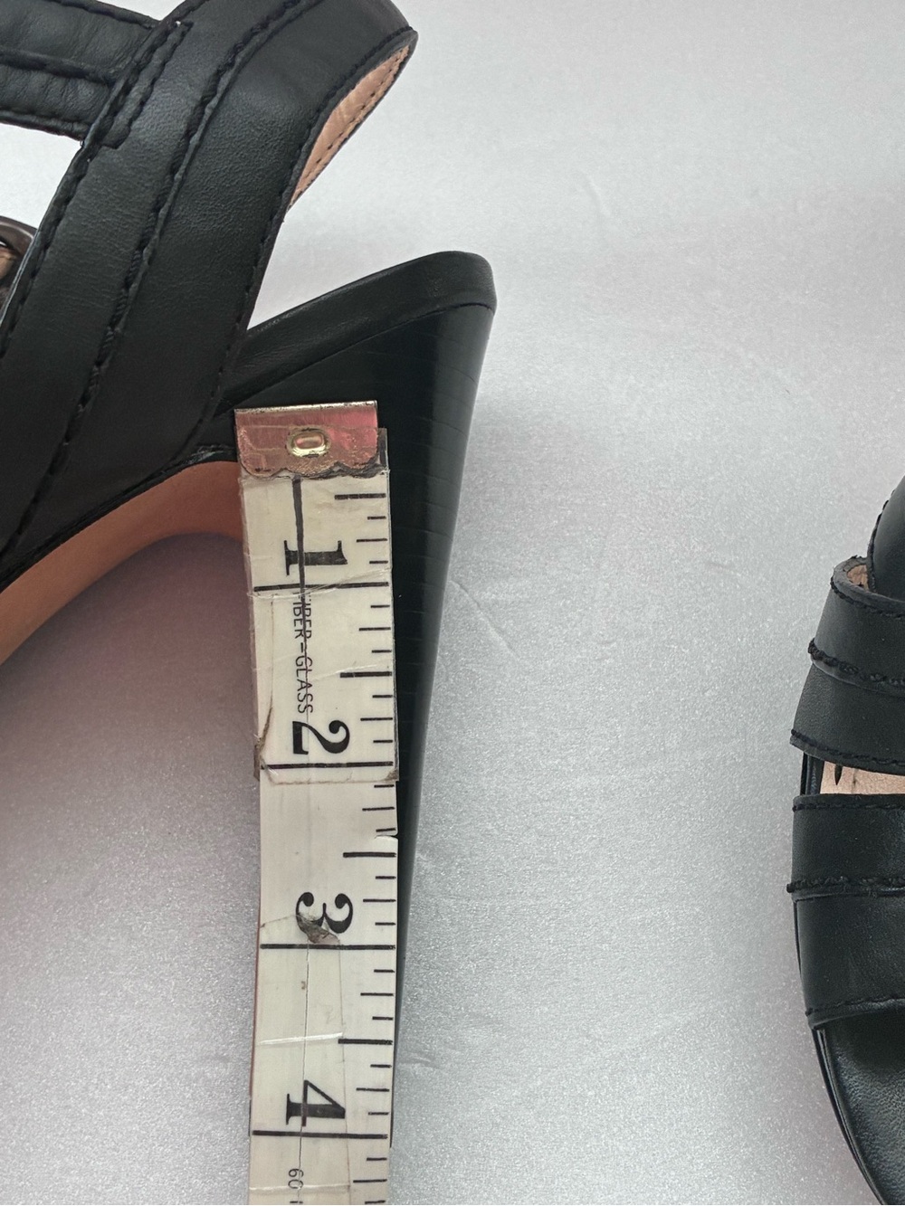 Coach Black Leather Crisscross Slingback Heels - Picture 8 of 8